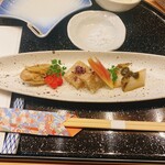 Tempura Kisetsu Ryouri Kyou Etsu - 牡蠣・鱧の煮凝り・煮鮑なと
