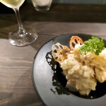 おうちビストロ chou-chou - エビと海老味噌のポテトサラダ