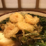 そばの神田 東一屋 - 海老に着目する。