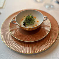 RESTAURANT PRUNIER - 甲殻類のロワイヤルと旬のカリフラワーのア ラ クレーム