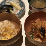 みえ田 - とうもろこしご飯と鰻の炊き込みご飯