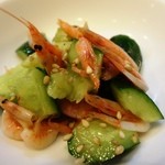 中国麺飯 勇 - 桜エビとキュウリ