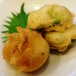 中国麺飯 勇 - アボカドとホタテ貝のフリッター