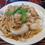 大龍飯店 - 豚バラニンニク丼セット¥1,000