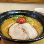 鶏と魚 - 梅干し？