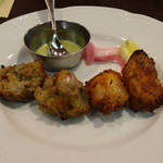 アーンドラ・ダイニング - （'13/06 ）左：ガーリックチキン、右：ティッカチキン