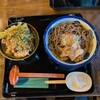 Sobadokoro Yamamo - 肉蕎麦天丼セットです