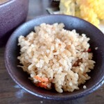麦や - かやくごはん(小) サービス。