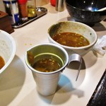 虎テツやきそば - 魚介だし汁のカレースープ（本日の割りスープ）