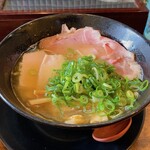 拉麺ノスゝメ 諭吉 - さばのしろしょうゆらーめん、ごはん並