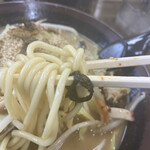 長浜ラーメン力 - モチモチでツヤツヤの麺