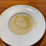 アンティカ トラットリア クロノ - 優しい味のカブラのスープ、少し温い(残念‼️)