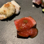 アンティカ トラットリア クロノ - トマトソースの牛ロースト、柔らかく美味しい♪