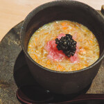 肉割烹 よし田 - 間人がにとサーロイン茶碗蒸し