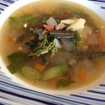 Parisanku - 山菜のスープ　タラの芽が入っていた！