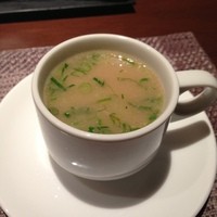 北新地 福多亭 The Ukai - 牛骨スープ。