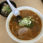 ラーメンの百番 - ランチセット(辛味噌・油少なめ)