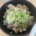 ラーメンの百番 - セットのネギ塩チャーシュー丼