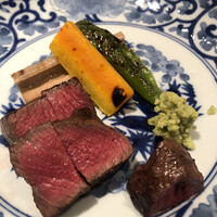 北新地 つきしろ - シャトーブリアンと季節野菜