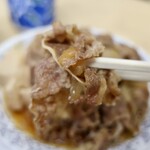 牛丼専門サンボ - 牛皿（820円）＋生玉子（70円）