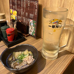 Yakitori Binchou Tan To Miyazaki Jidori Semmontora Toriya - 梅酒のソーダ割とお通し