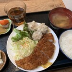 Nishihacchobori yamamoto - シューかつ定食です。（2023年1月）
