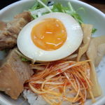 花鳥風月 - 自家製チャーシュー丼２８０円♪(#^.^#)豚の角煮みたいなチャーシューが、美味しい～～～～♪(〃▽〃)