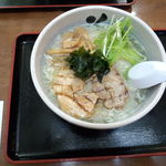 花鳥風月 - 海老ワンタンメンゆず塩８００円♪ゆずの上品な清涼感のあるサッパリとした味わいが、美味しいです♪