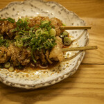 立ち呑み スタンドサンジ2nd - 鶏皮スパイス揚げ