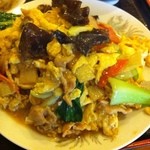 中国料理 興龍飯店 - 豚肉と玉子と木耳炒め