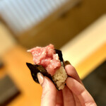 鮨 まつうら - 大畑マグロ　脳天