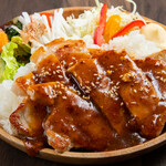 Okonomiyaki Teppan Dainingu Maruhi - ポークステーキ定食
                      お試しランチ企画
                      特製オリジナルソース
                      肉倍量
                      ご飯大盛り無料
                      税込750