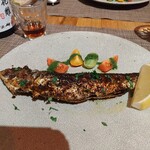 fu-fu shisen - イワシの四川スパイス炭火焼