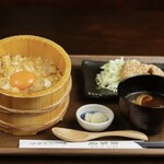 Oyako-don (Chicken and egg bowl) set meal