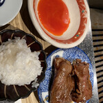 nikushoutakuoohira - サーロイン3秒焼き　赤卵