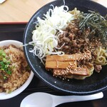 藤翔製麺 - 鶏油そば750円＋親鶏めし200円