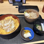 本所 砂場 - かつ丼セット　1,100円