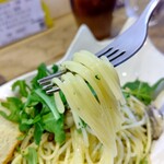 ガットビアンコ - 【2023.1.19(木)】広島県産牡蠣とルツコラのパスタの麺