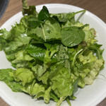 焼肉あきら - 塩ドレッシングのグリーンサラダ