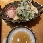 旬菜 miyako - 天麩羅付き寿司ランチ1837円税込
