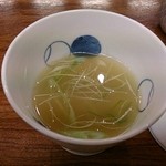 鳥料理 玉ひで - 軍鶏のスープ