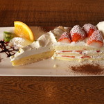 リグノーサカフェ - ＋３００円でケーキ２種（ランチ）