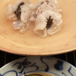 緒方 - ハモ　ポン酢に山椒オイル