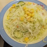 松屋 - サラダ付きの定食です