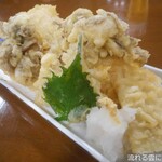 湯屋わたや - 穴子とめがひら舞茸天ぷら