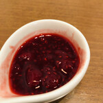 サカノウエカフェ - 本日限定♪フランボワーズ赤ワイン煮