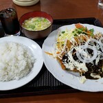 Ryuushouen - チキンカツ黒ごまソースマヨ　900円 ご飯、味噌汁、アイスコーヒー付きでコスパ良し❗