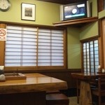 そば処鴨南ばん - 整然とした…店内♪