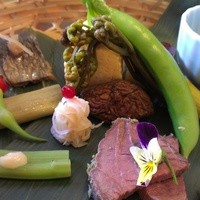 ろあん松田 篠山店 - 前菜★山里精進詰め合わせ★椎茸の粕漬けやサヤエンドウ