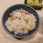 日本料理 つむぐ - 鴨と白ネギの炊き込みご飯